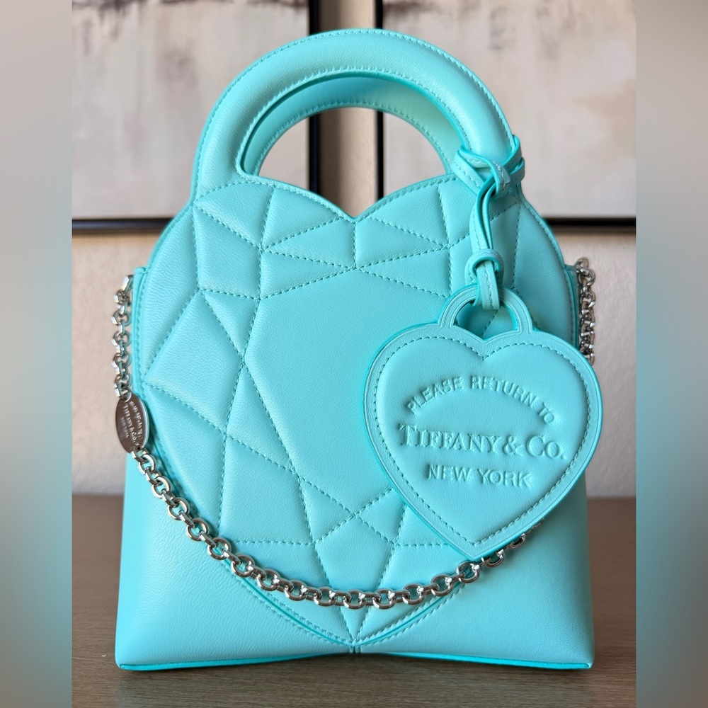 Tiffany & Co. Tiffany Blue Teal Small Mini Padded Tote Bag
